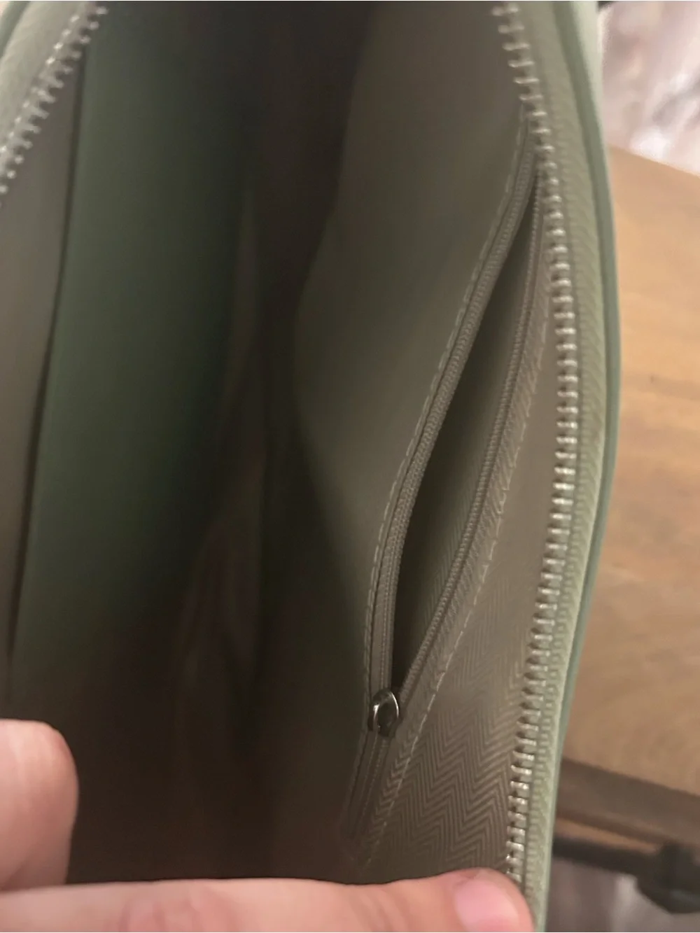 Olive Crescent Shoulder Bag